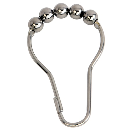 Kingston Brass SRCR121 Edenscape Roller Ball Shower Curtain Rings (12Pcs/Set), Chrome SRCR121